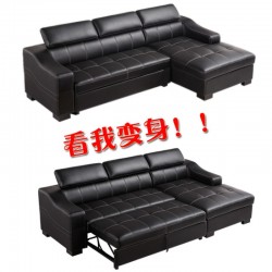 真皮沙發(fā)廠家直銷 現(xiàn)代宜家小戶型多功能儲(chǔ)物柜皮藝沙發(fā)床家具