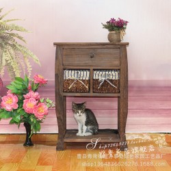 廠家直銷批發(fā)訂做客廳棕色實木時尚桌類仿古收納酒店茶幾曹縣迷你