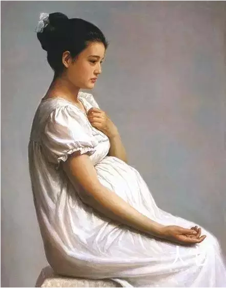 李自健作品《孕妻》