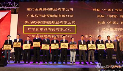 新中源代表上臺領獎