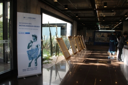 現場簡一大理石瓷磚展示