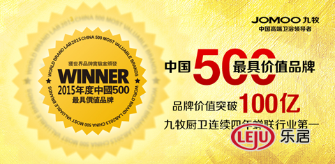 九牧衛浴連續四年行業第一 九牧衛浴連續四年行業第一