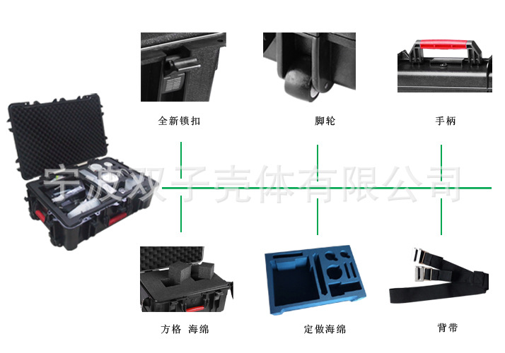 抗震防護(hù)箱/車(chē)載塑料工具箱/設(shè)備箱塑料機(jī)箱型號(hào)18-13