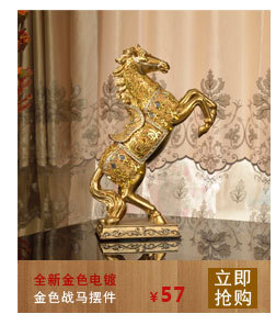 創(chuàng)意盔甲馬年筆筒 歐式家居裝飾品 樹脂新奇特禮品送父親男友