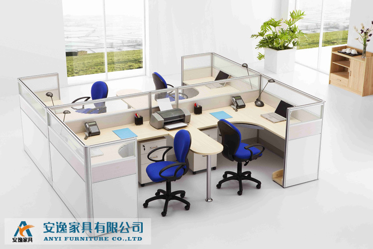廣東辦公家具批發 E1級簡約板式電腦桌 帶柜子組合多功能辦公桌子
