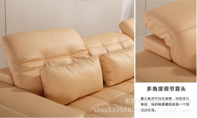sofa 廠家直銷頭層牛皮大小戶型個性功能組合真皮家具YM-GL-008