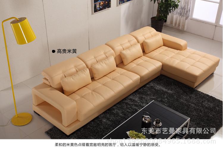 sofa 廠家直銷頭層牛皮大小戶型個性功能組合真皮家具YM-GL-008