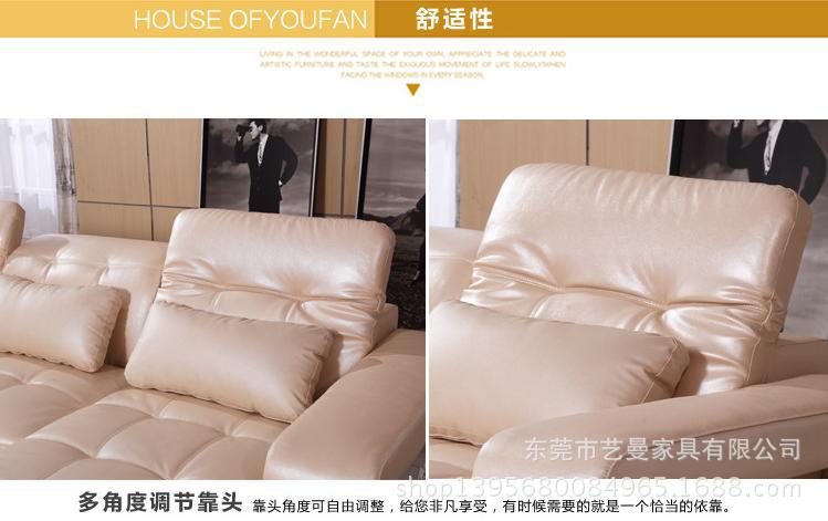 sofa 廠家直銷頭層牛皮大小戶型個性功能組合真皮家具YM-GL-008