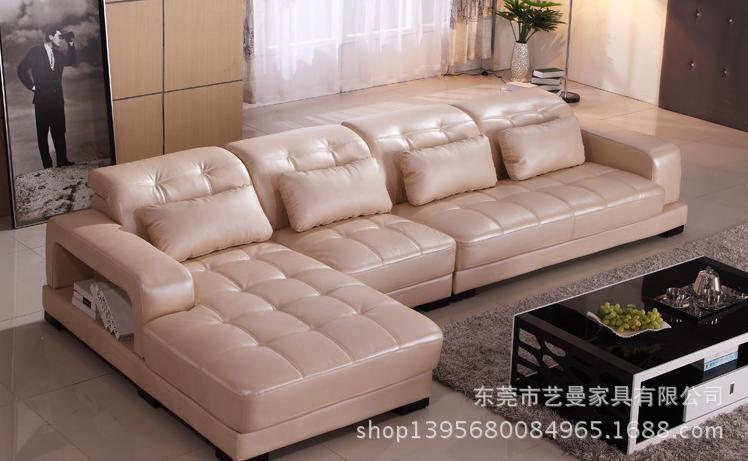 sofa 廠家直銷頭層牛皮大小戶型個性功能組合真皮家具YM-GL-008