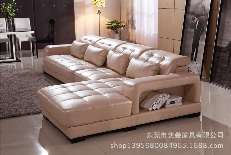 sofa 廠家直銷頭層牛皮大小戶型個性功能組合真皮家具YM-GL-008
