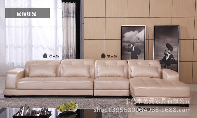 sofa 廠家直銷頭層牛皮大小戶型個性功能組合真皮家具YM-GL-008