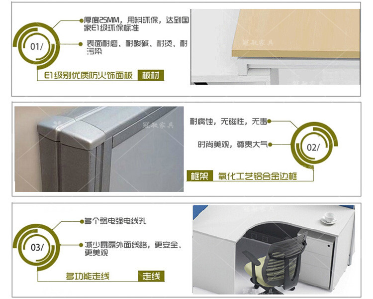 上海辦公家具廠 直銷屏風工作位 員工電腦桌卡座 職員辦公桌現貨