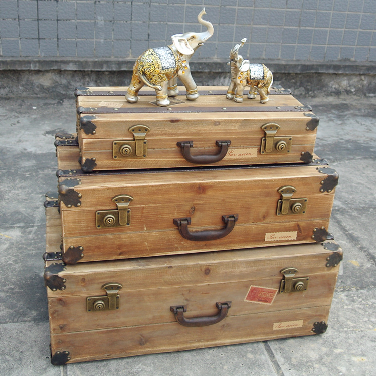 loft美式鄉(xiāng)村鐵藝創(chuàng)意個性復古外貿工業(yè)風實木家具帶輪子儲物桌子