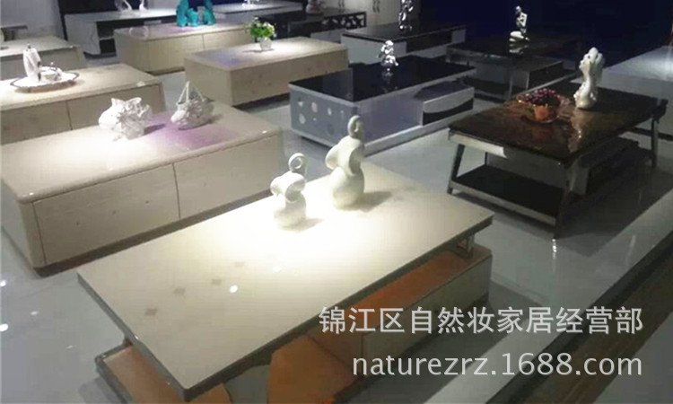廠家直銷電視柜 不銹鋼鋼化玻璃板式家具5抽收納客廳爆款酒店家具