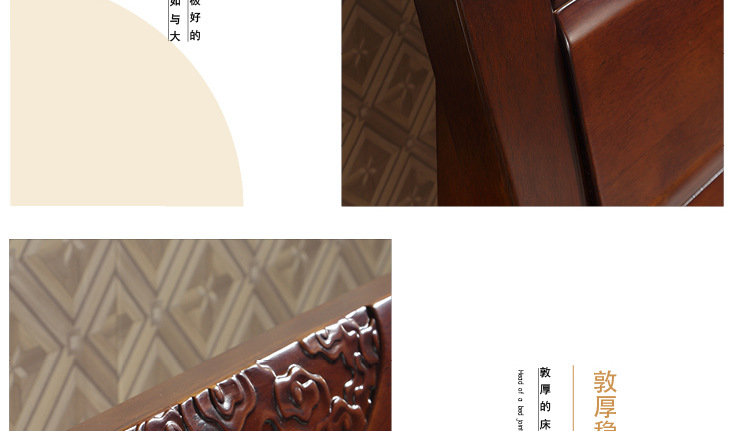廠(chǎng)家直銷(xiāo)實(shí)木床 簡(jiǎn)約1.8米橡木家具 特價(jià)臥室雙人床