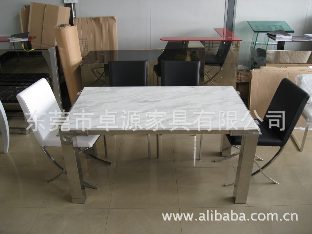 定做不銹鋼架家具，桌類大理石餐桌，不銹鋼餐桌，鋼化玻璃會議桌