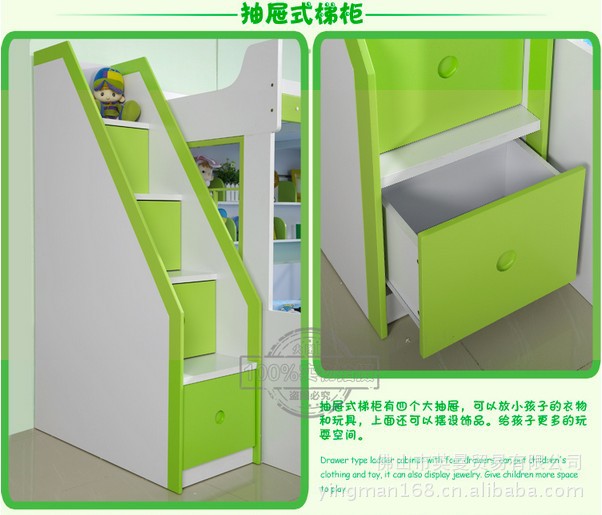 C11廠家直銷 環(huán)保型青少年兒童板式家具 雙層床子母床 套房家具