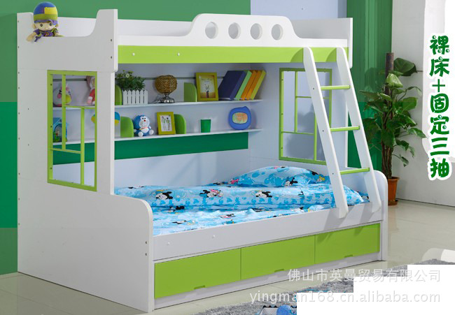 C11廠家直銷 環(huán)保型青少年兒童板式家具 雙層床子母床 套房家具