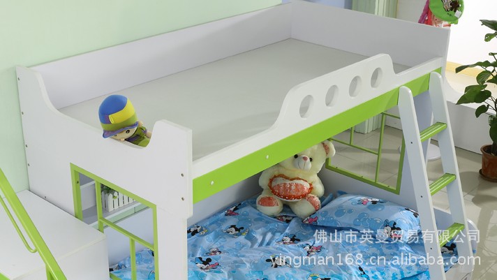 C11廠家直銷 環(huán)保型青少年兒童板式家具 雙層床子母床 套房家具