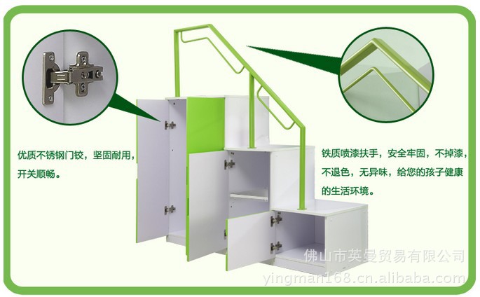 B25樓梯柜廠家直銷 環(huán)保板式家具 組合套房家具 儲物柜雙層床梯柜