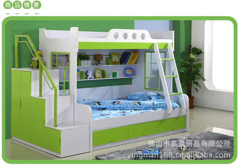B25樓梯柜廠家直銷 環(huán)保板式家具 組合套房家具 儲物柜雙層床梯柜