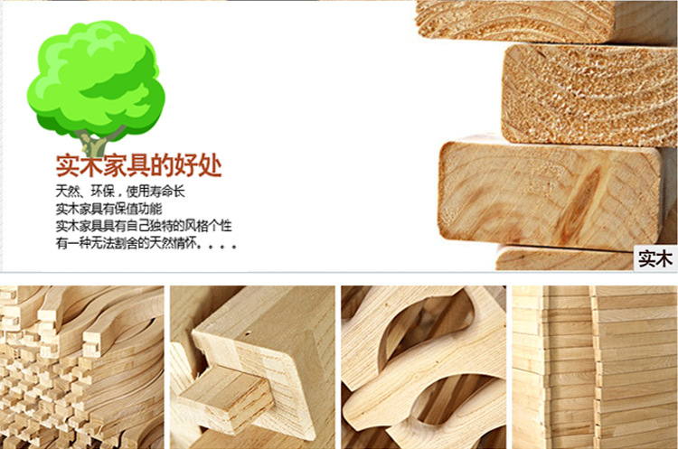 特價(jià)兒童床 簡(jiǎn)約雙人實(shí)木床 臥室套房系列 1.81.5米進(jìn)口橡木床810