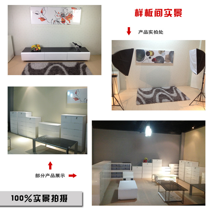 熙成家具 個性時尚烤漆電視柜 白亮光視聽柜電視機柜 廠家直銷