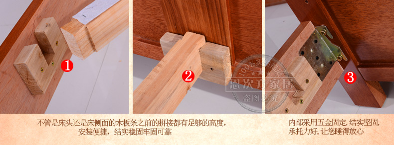 恩次方實(shí)木床1.8米雙人床1.5米小紅木床海棠木實(shí)木家具現(xiàn)貨直銷C9